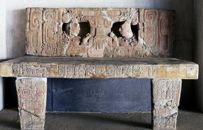 Trono 1 da Piedras Negras, Usamacinta, Guatemala, Periodo Classico Tardo (600-900) da Mayan